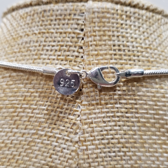 Bloodstone gemstone, 925 silver necklace - Picture 12 of 12